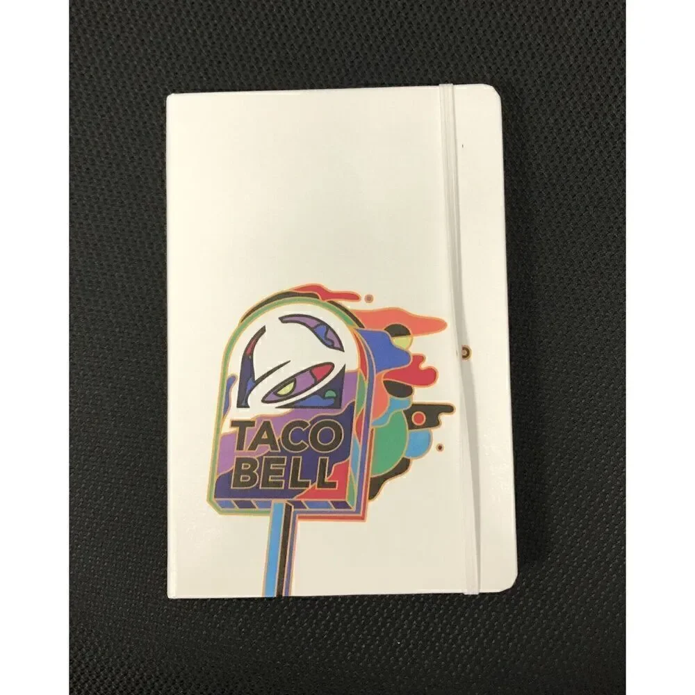 Taco Bell Journal With Pouch On Inside Back Cover. New Condition